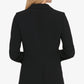 Blazer feminino DKNY de um botão, preto, tamanho 16