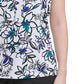 Blusa Calvin Klein Plus Size Feminina Estampa Floral e Gola Laço Azul Tamanho 1X