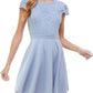 Vestido de renda infantil City Studios azul tamanho 5