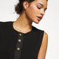 Body Peek Aye Henley Feminino Free People Preto Tamanho Médio