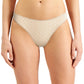 Tanga feminina Charter Club Everyday de algodão com acabamento em renda, bege, tamanho XX-G