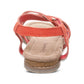 Sandálias rasteiras femininas Bearpaw Aruba vermelhas tamanho 6