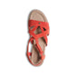 Sandálias rasteiras femininas Bearpaw Aruba vermelhas tamanho 6