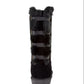 Botas altas femininas Sugar Panthea Fuzzy Winter, pretas, tamanho 8 M