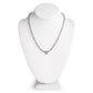 29.48 Carat Genuine Blue Topaz and Peridot .925 Sterling Silver Necklace