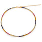 11.65 Carat Created Multi Sapphire .925 Sterling Silver Necklace
