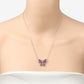 2.36 Carat Genuine Ruby and White Zircon .925 Sterling Silver Necklace