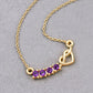 0.24 Carat Genuine Amethyst .925 Sterling Silver Necklace