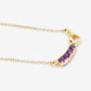 0.24 Carat Genuine Amethyst .925 Sterling Silver Necklace