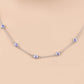 1.80 Carat Genuine Tanzanite .925 Sterling Silver Necklace