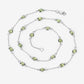 6.30 Carat Genuine Peridot .925 Sterling Silver Necklace