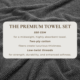 Cotton Textured Bath Towel Set - Acacia Collection
