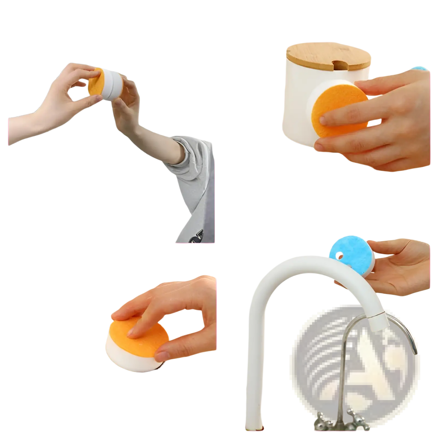 Nano Sponge Cleaning Pads 6 Pack Kitchen Scrubbers