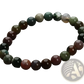 Natural Polished Gemstone and Agate Beaded Bracelet