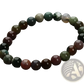 Natural Polished Gemstone and Agate Beaded Bracelet