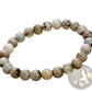 Natural Polished Gemstone and Agate Beaded Bracelet