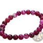 Natural Polished Gemstone and Agate Beaded Bracelet