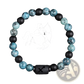 Natural Stone 12 Constellation Zodiac Obsidian Bracelet