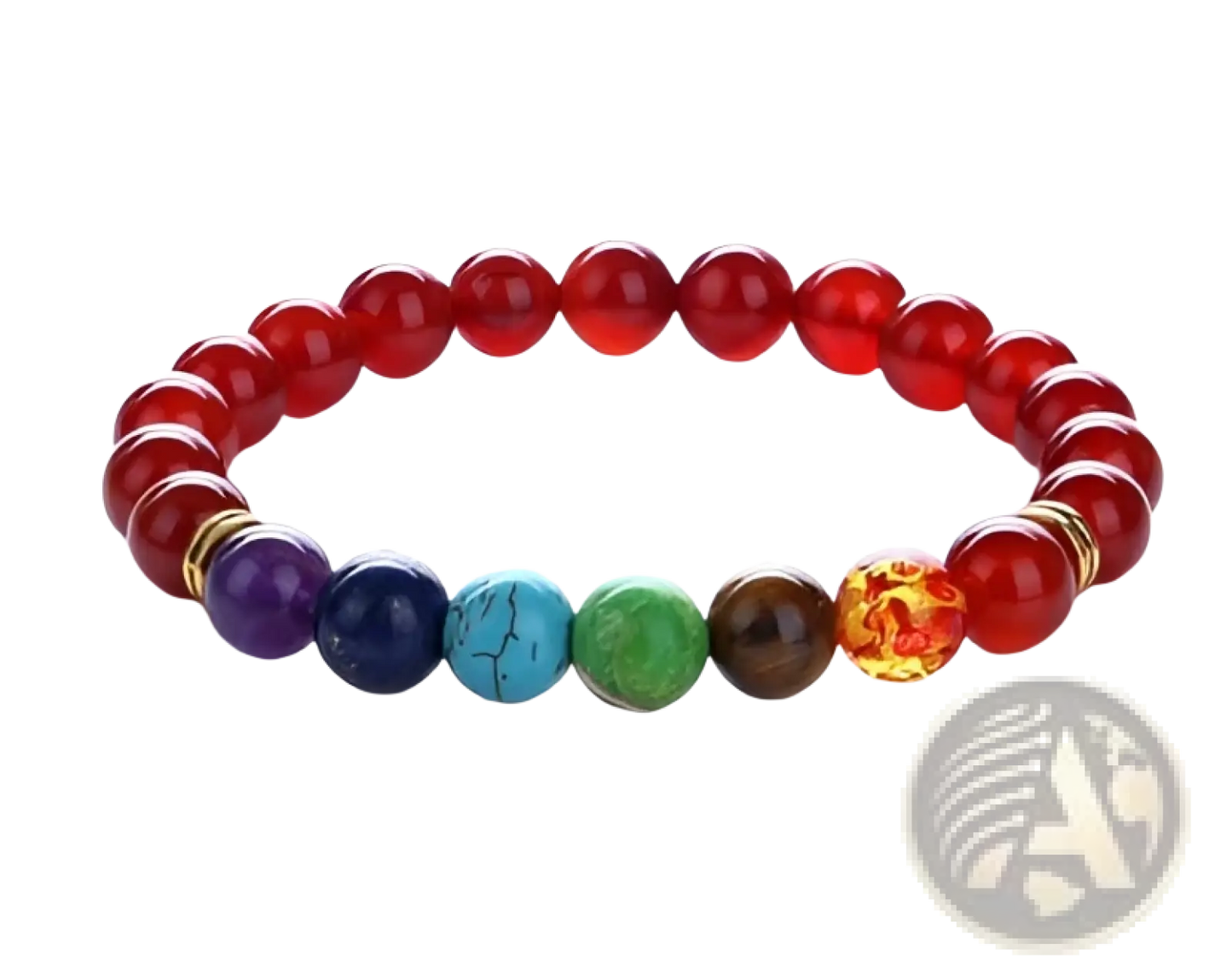 Natural Stone Chakra Energy Turquoise Beaded Bracelet