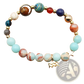 Natural Stone Twelve Zodiac Constellation Beaded Bracelet