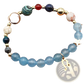 Natural Stone Twelve Zodiac Constellation Beaded Bracelet