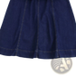 Navy Crew Neck Sleeveless Denim A-line Dress