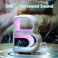 Smart B-shaped Rgb Bluetooth Speaker and Wireless Charger