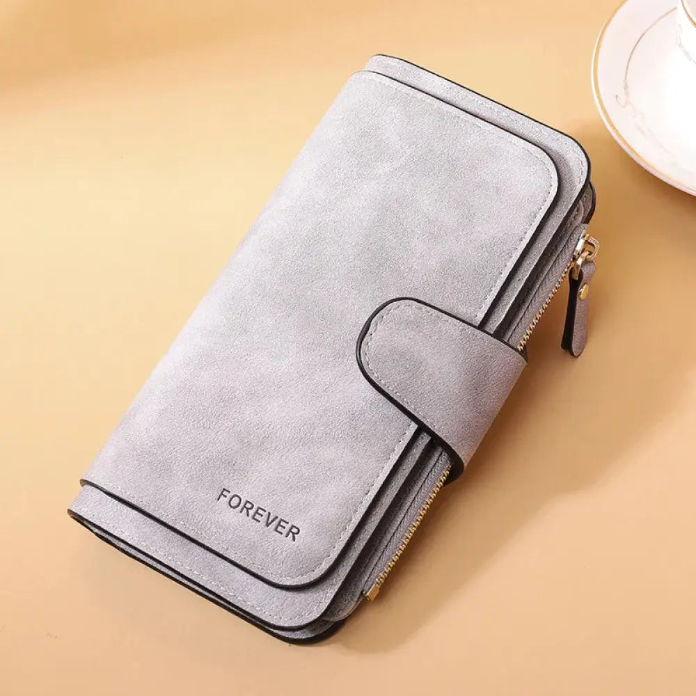 Women's Forever Suede Trifold Buckle Wallet