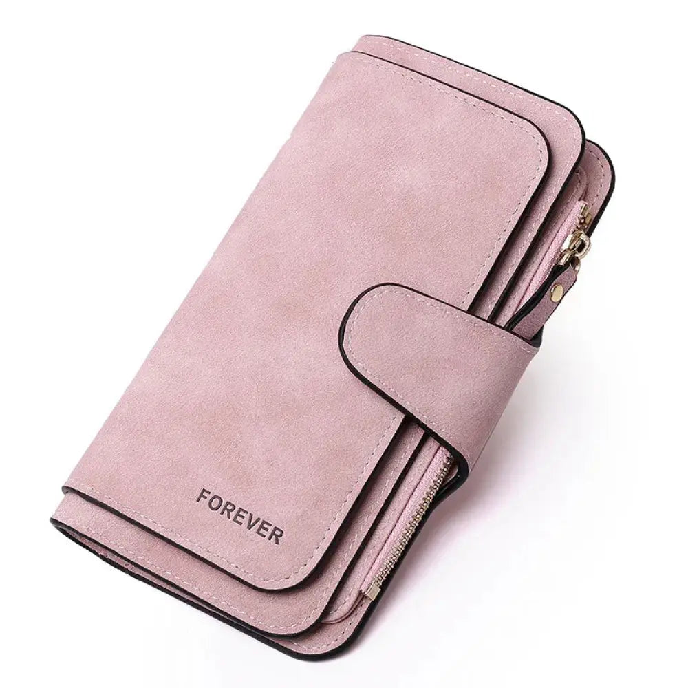 Women's Forever Suede Trifold Buckle Wallet