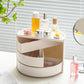 360 Rotating White Tiered Makeup and Jewelry Organizer