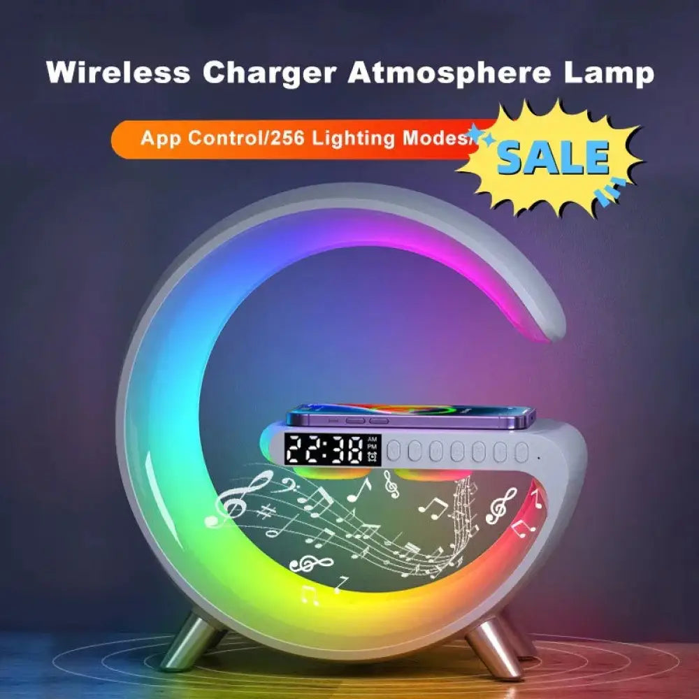 G-shape Smart Ambient Light with Bluetooth Speaker and Charger