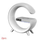 G-shaped Led Lamp with Bluetooth Speaker and Wireless Charger