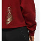 Blusa Nike Sportswear Shine Fleece Plus Size Feminina com Zíper 1/2 Vermelho Brilhante Tamanho 2 Extra Grande