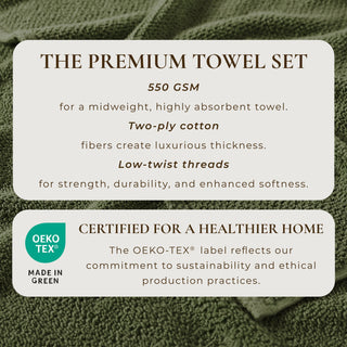 Cotton Textured Bath Towel Set - Acacia Collection