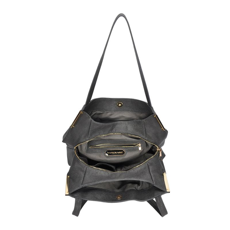 Elizabeth Triple Compartment Hobo