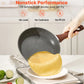 Nonstick Aluminum Frying Pan Set 3 Piece Cookware