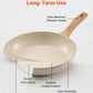 Nonstick Ceramic Frying Pan Set 3 Piece Beige