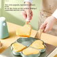 Nonstick Four Hole Egg Frying Pan with Wood Handle