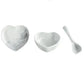 Nordic Marbled Heart Ceramic Dinnerware Set