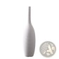 Nordic White Ribbed Ceramic Vase for Modern Home Decor