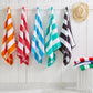Cotton Velour Cabana Stripe Beach Towel - Novia Collection