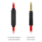 Fones de ouvido estéreo intra-auriculares NoiseHush Premium Bass com microfone em linha