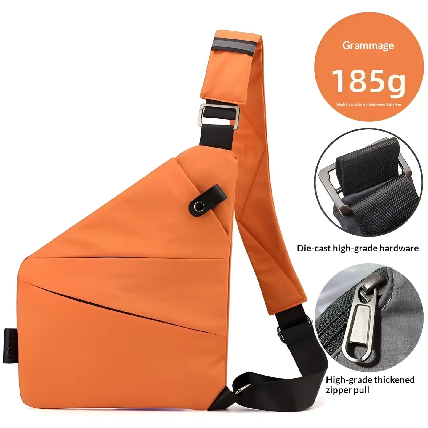 Nylon Crossbody Bag with Anti Radiation Lining