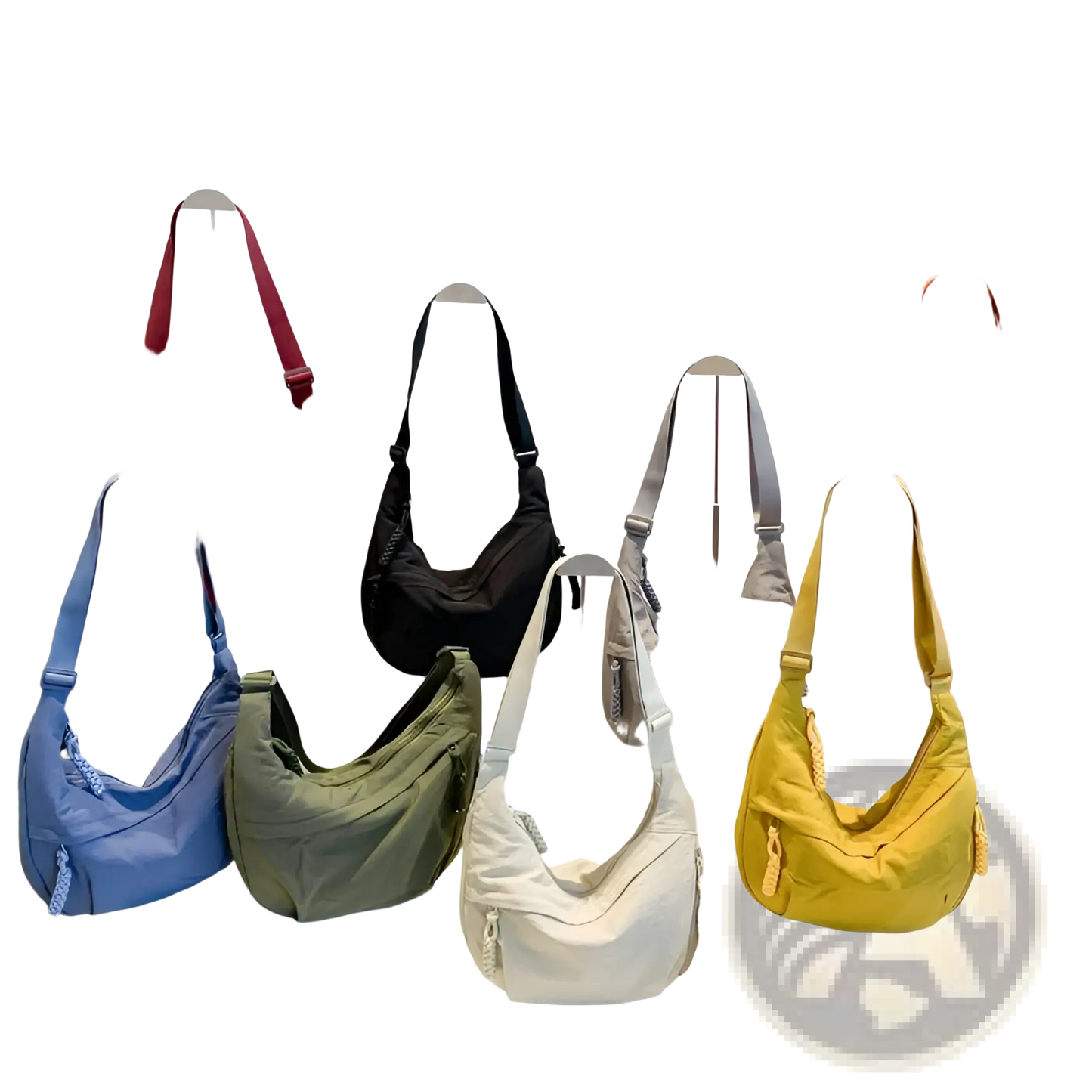 Nylon Crossbody Bag Large Capacity Hobo Shoulder Bag