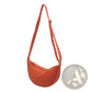 Nylon Dumpling Messenger Bag Curved Crossbody Strap