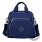 Nylon Messenger Bag Multi Zipper Canvas Backpack