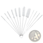 Nylon Straw Cleaning Brush Set Stainless Steel 10pc