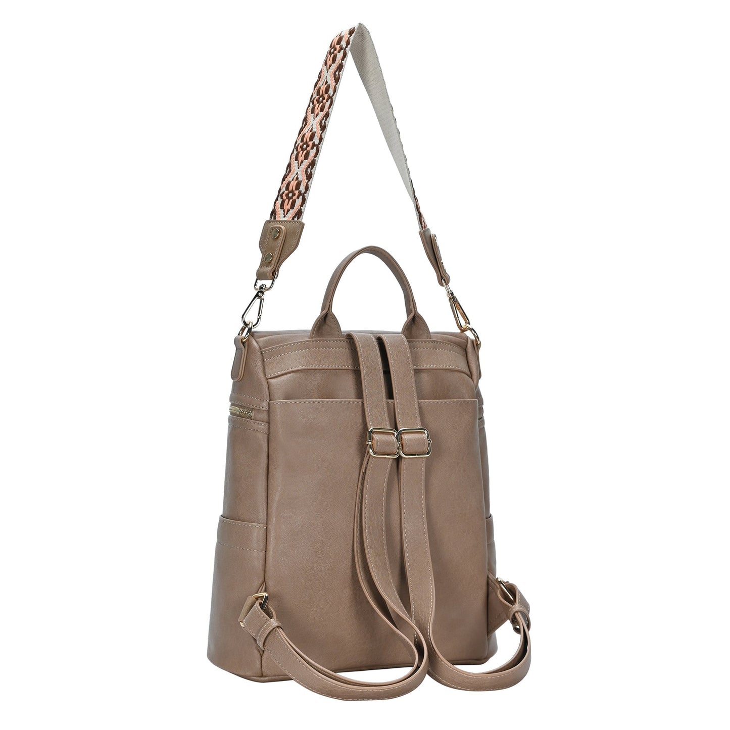 Nyra Webbing Strap Convertible Backpack Purse