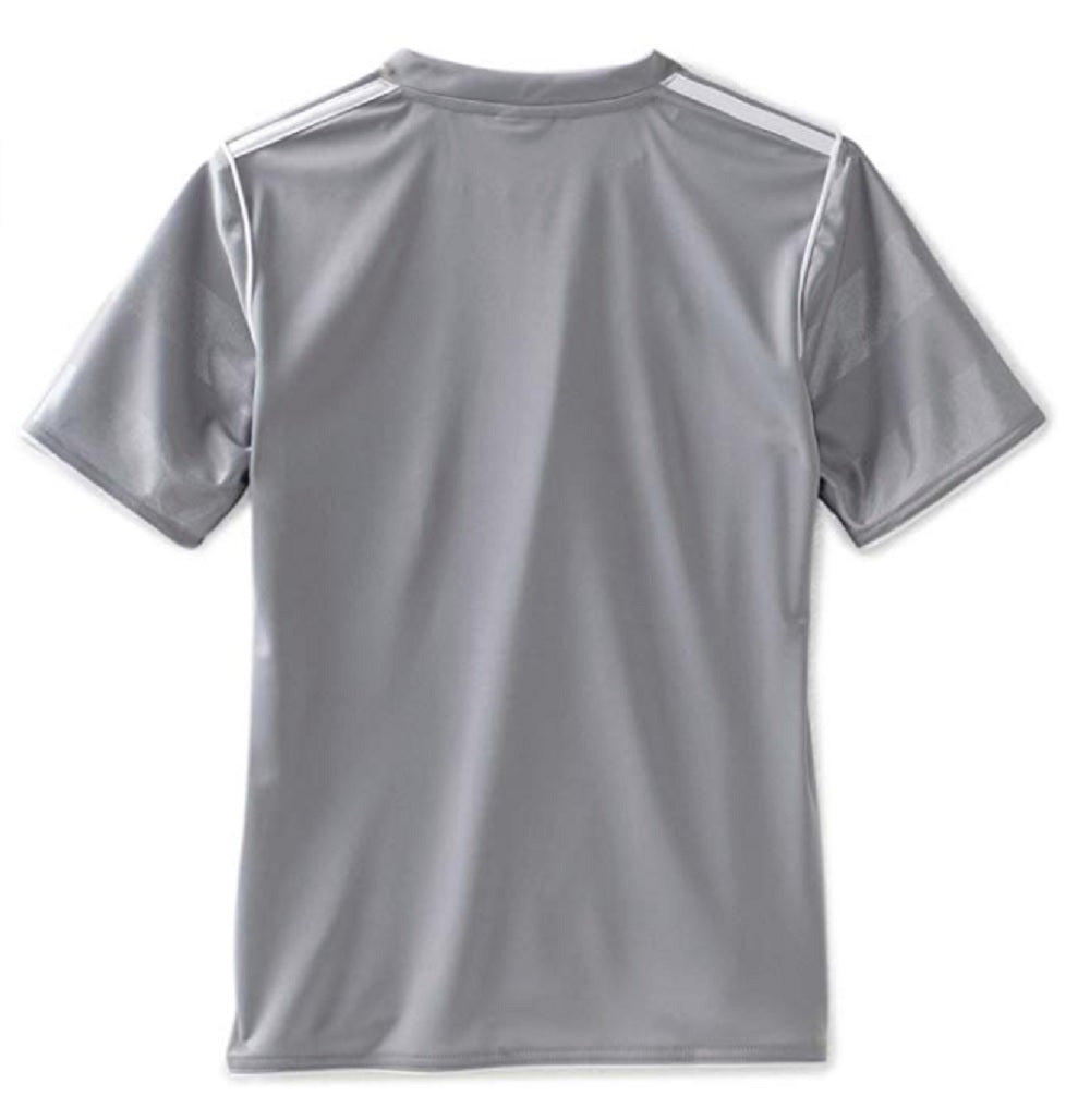 Camiseta Adidas Tabela 11 Infantil Prata/Branco Tamanho Juvenil