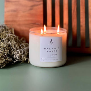 Oakmoss Amber Soy Candle